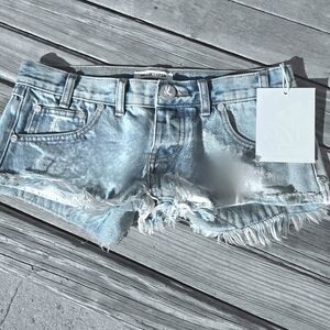 NWT One Teaspoon Hustler Trashwhore Denim Shorts Size 26